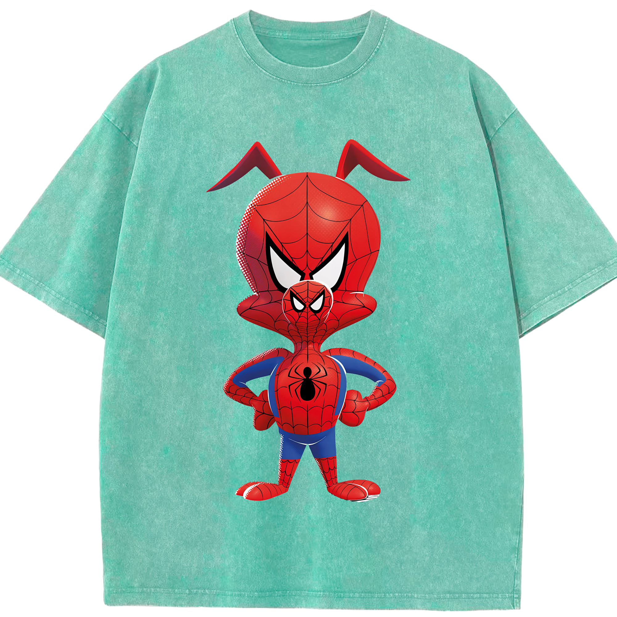 （画像用） Spider Man スパイダーマン 綿100% ヴィンテージ風 半袖Tシャツ（フロントプリント）